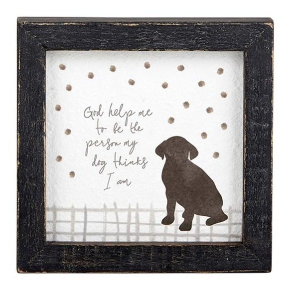 Other - Table top decor for dog lovers. Framed artwork.